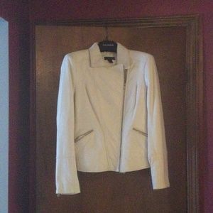 White leather jacket